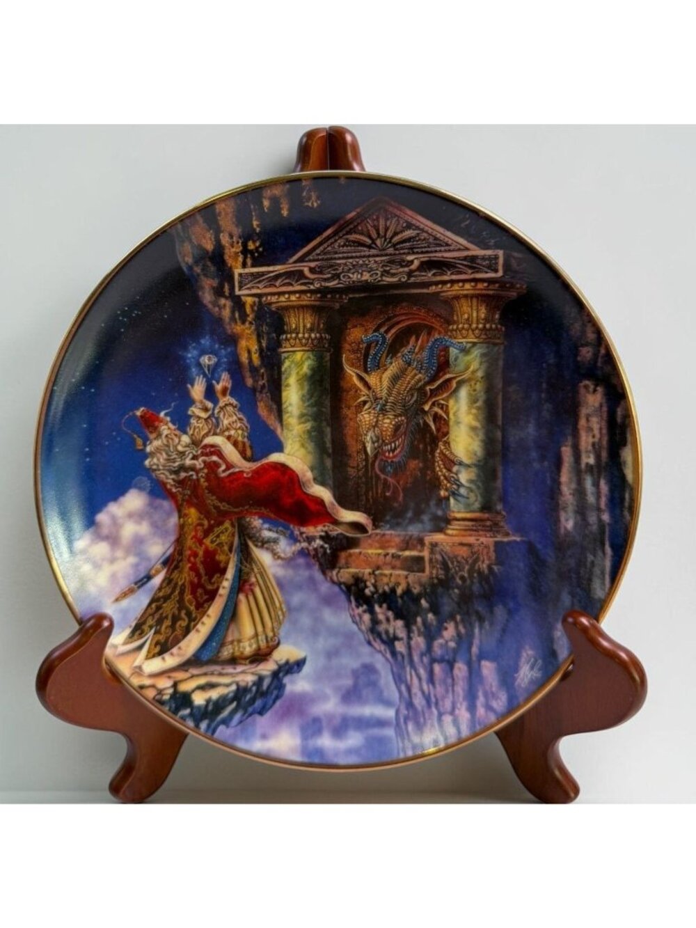 Royal Doulton Dragon Offering Decorative Plate Myles Pinkney Franklin Mint
